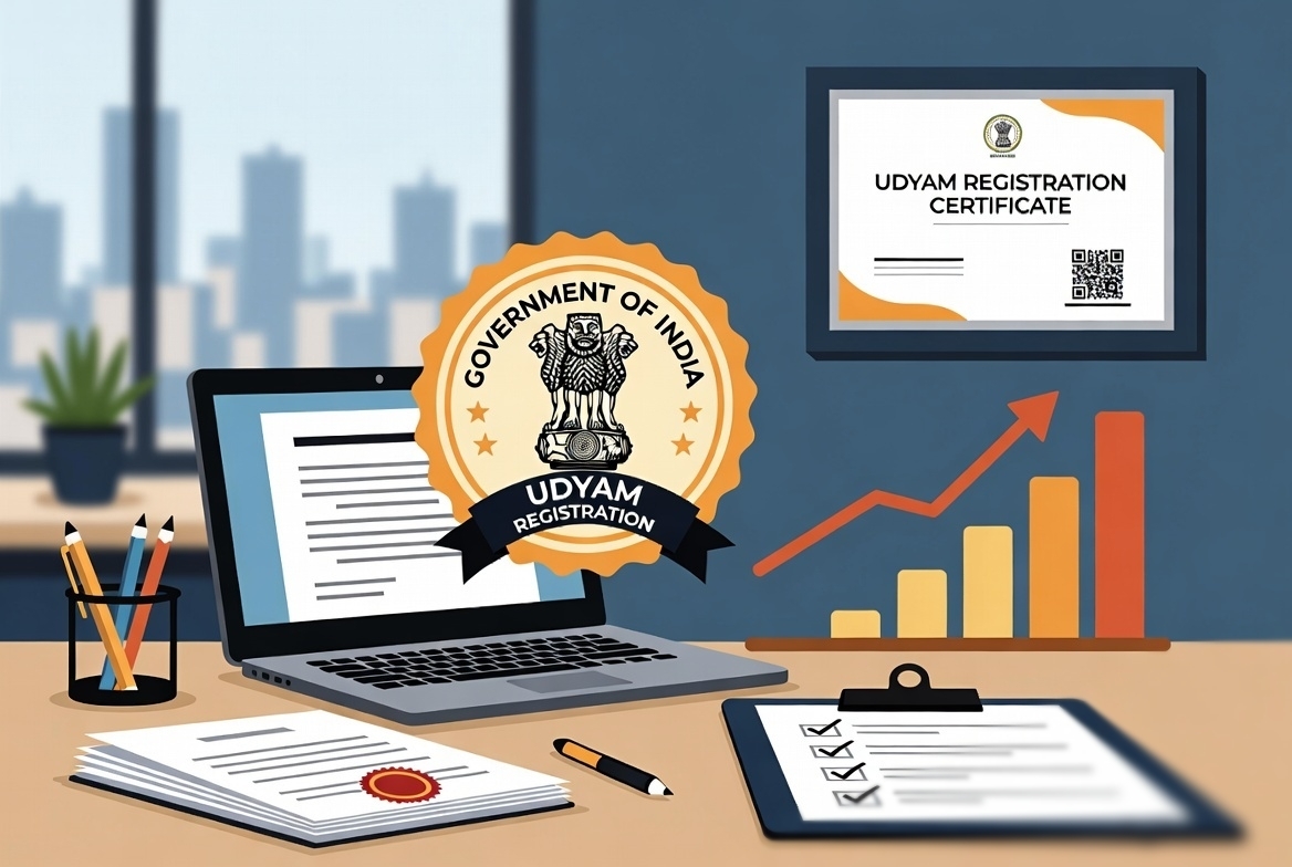 Sample MSME / Udyam Registration certificate issued in India